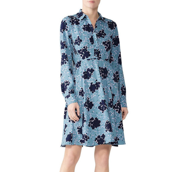 kate spade Dresses & Skirts - Kate Spade Bubble Dot Smocked Long Sleeve Dress Size 0